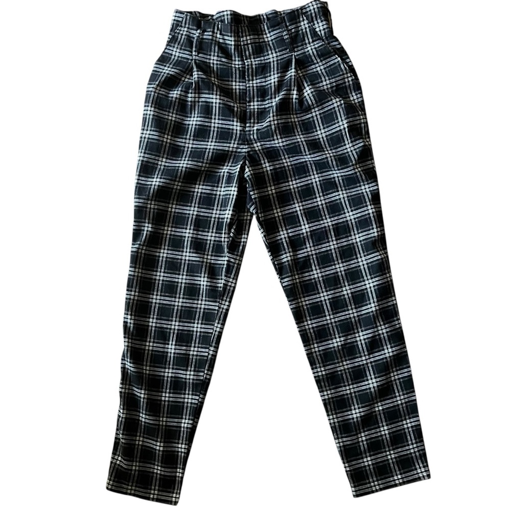 Hollister Ultra High Rise Plaid Mom Pants Women's S Office Business Casual‎